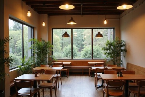 Cozy seating area at Bubbs & Bites Cafe