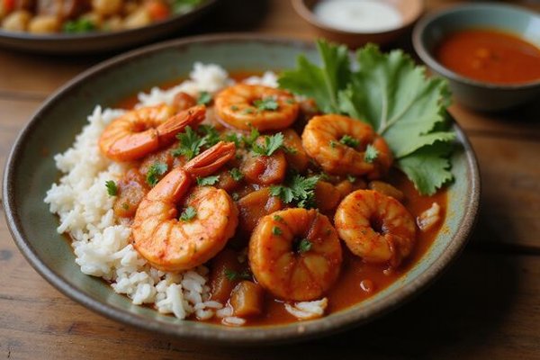 Chili prawn rice bowl