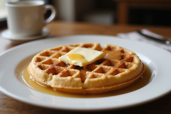 Classic honey and butter waffle