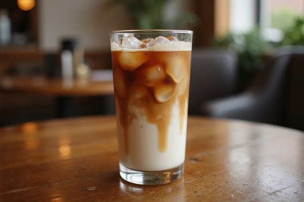 Refreshing iced latte