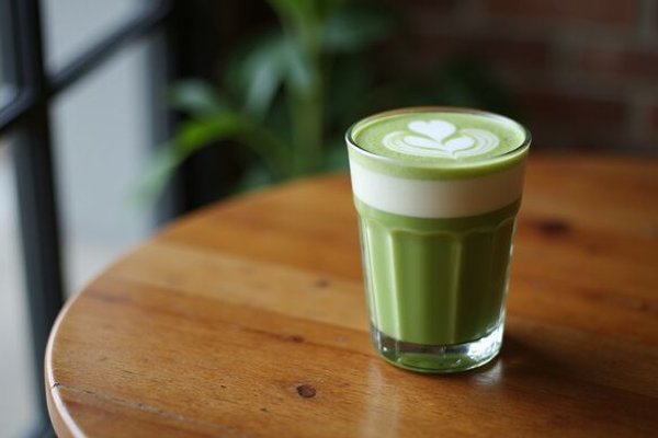Hand-whisked matcha latte