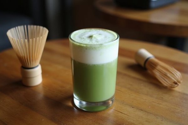 Hand-whisked matcha latte