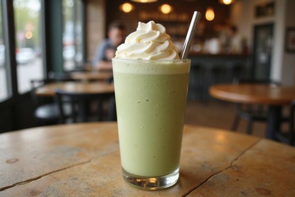 Creamy avocado honey milkshake