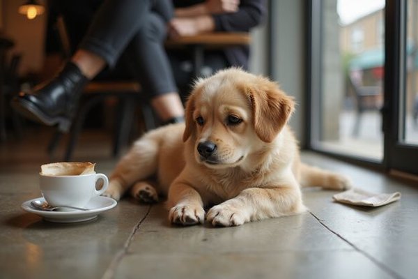 Pet enjoying time at Bubbs & Bites Cafe