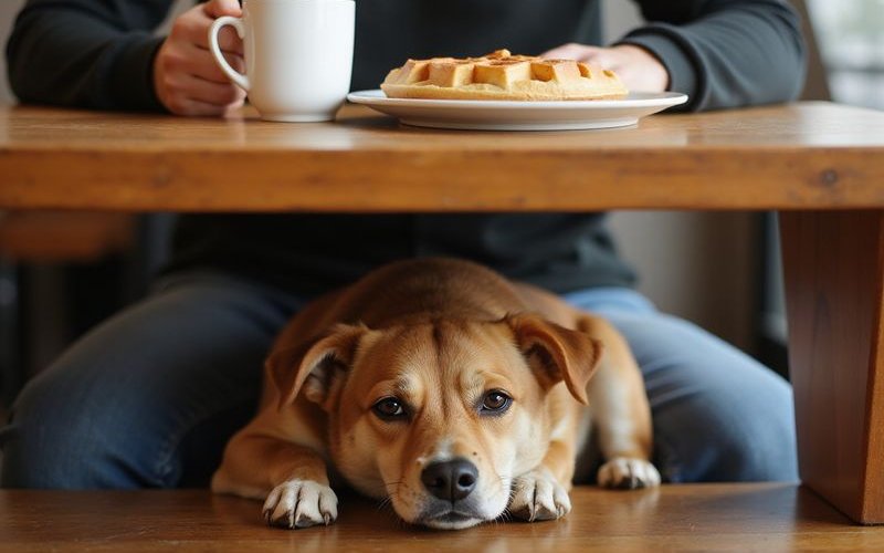 Pet enjoying time at Bubbs & Bites Cafe